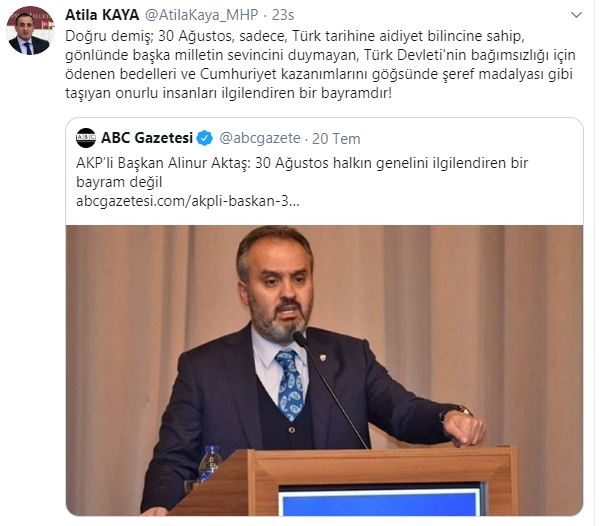 MHP'li isim sordu: AKP, neden 15 Temmuz’da Atatürk posteri asmadı?
