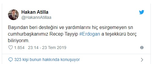 Berat Albayrak karşıladı, Erdoğan telefonla görüştü