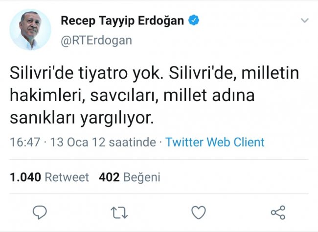 Erdoğan&#039;dan FETÖ&#039;nün hakim ve savcılarına övgü dolu sözler