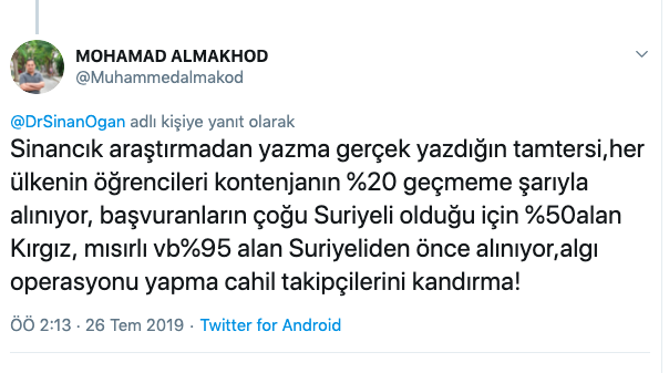 Suriyeli öğrenci, Oğan&#39;a kafa tuttu: Erkeksen numaranı ver Sinancık