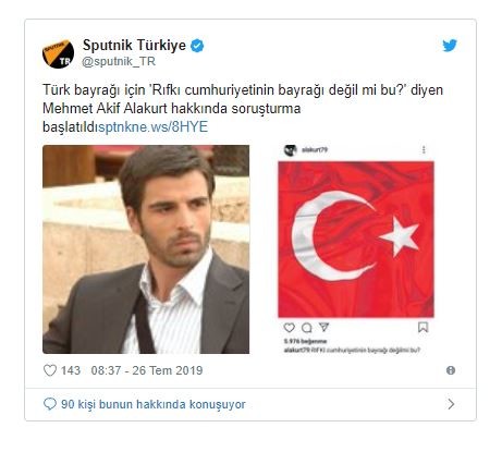 Türk bayrağına hakaret ettiği öne sürülen Alakurt&#039;a soruşturma