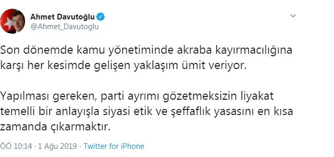 Davutoğlu yeni liman arayışında: Kılıçdaroğlu&#039;na &#039;destek&#039; çıktı
