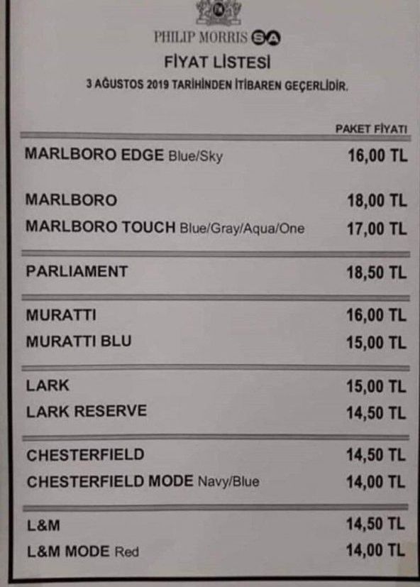 Sigaraya bir zam daha: 18 liraya yükseldi!