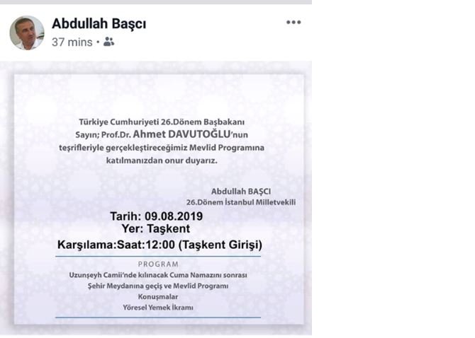 AKP&#039;li isimden dikkat çeken Davutoğlu paylaşımı