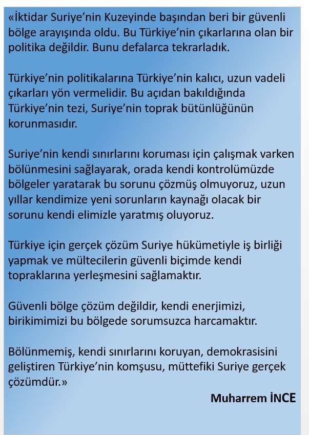 Muharrem İnce de o konuyu değerlendirdi: Çözüm değil