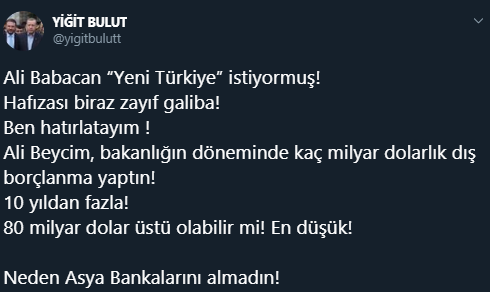 Saray&#039;dan Babacan&#039;a düello daveti!