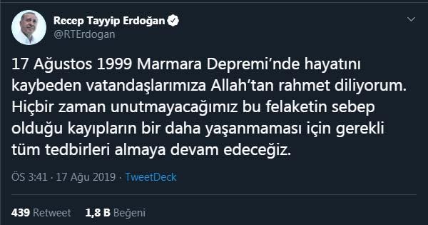 Erdoğan andı ama deprem hala en büyük gerçeğimiz