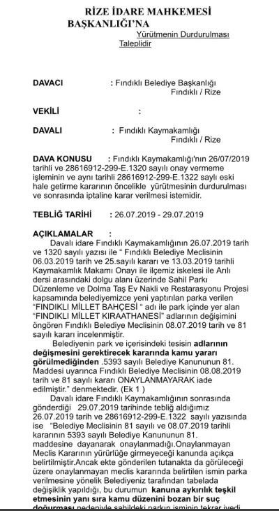 Belediye istiyor, kaymakamlık vermiyor: Atatürk ismi mahkemelik oldu