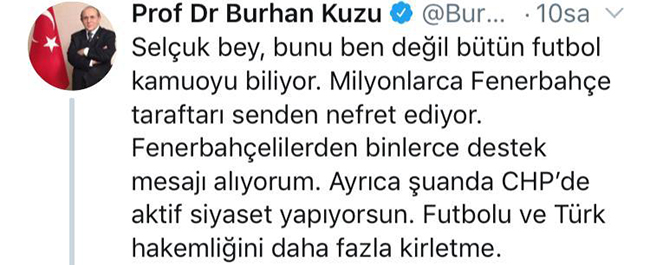 Ortalık karıştı: Burhan Kuzu’dan Selçuk Dereli’ye ağır itham