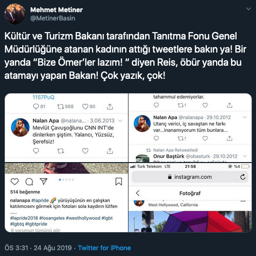 AKP&#039;li Metiner&#039;den istifa çağrısı: Bize kaybettirenleri baştacı etmeyelim!