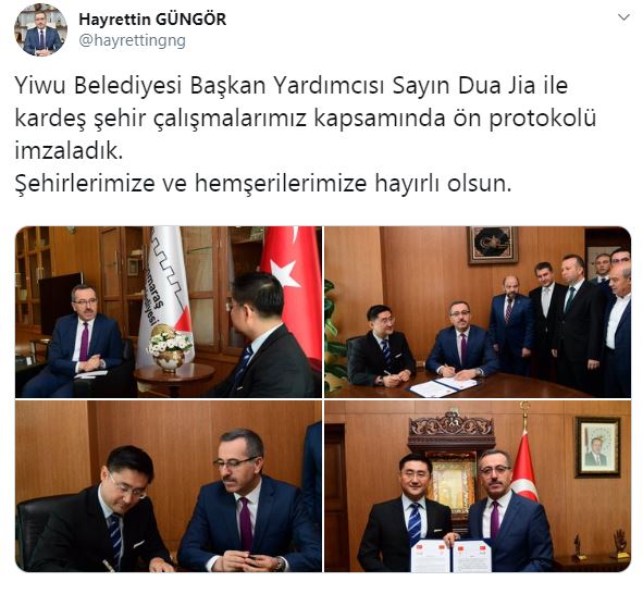 AKP&#039;li belediyenin Çin protokolüne tepki