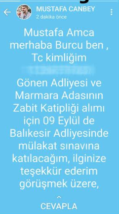AKP&#039;li vekil, torpil mesajını yanlışlıkla paylaştı