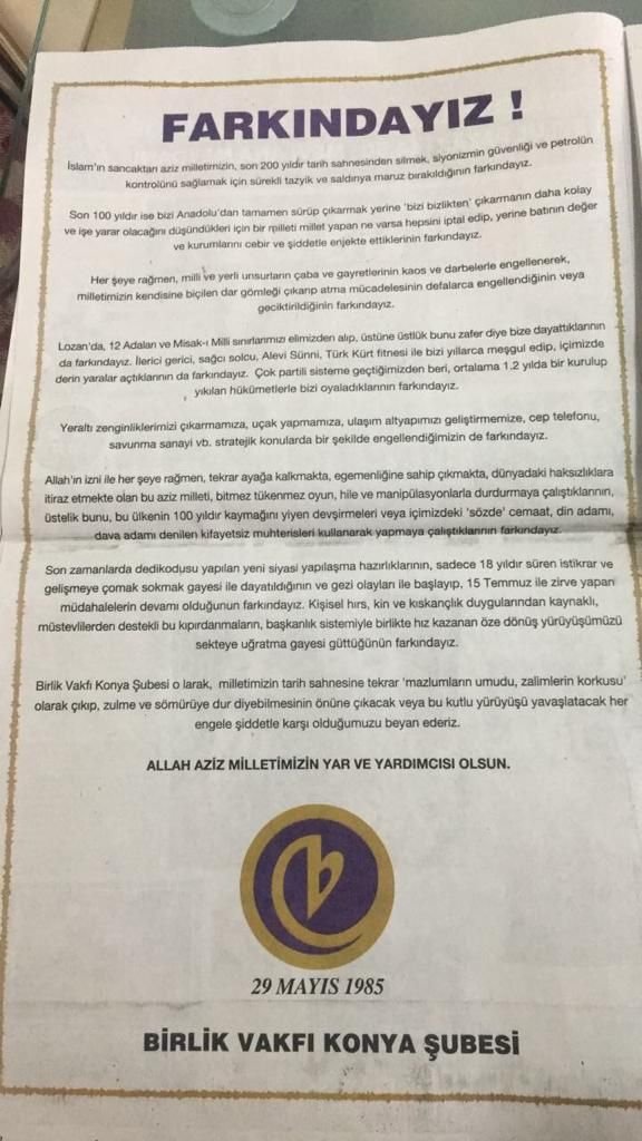 Erdoğan&#039;ın kurucusu olduğu gerici vakıftan Mustafa Kemal Atatürk&#039;e saldırı!