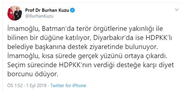 CHP&#039;den Burhan Kuzu&#039;ya sert yanıt: Seni mahkemeye vereceğim!