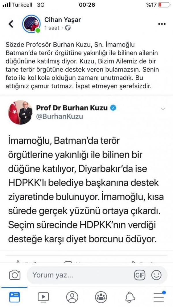 CHP&#039;den Burhan Kuzu&#039;ya sert yanıt: Seni mahkemeye vereceğim!