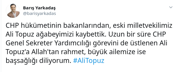 Ali Topuz hayatını kaybetti!