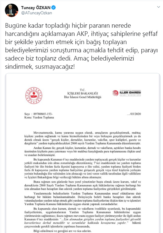 CHP&#039;li belediyelere soruşturma tehdidi!