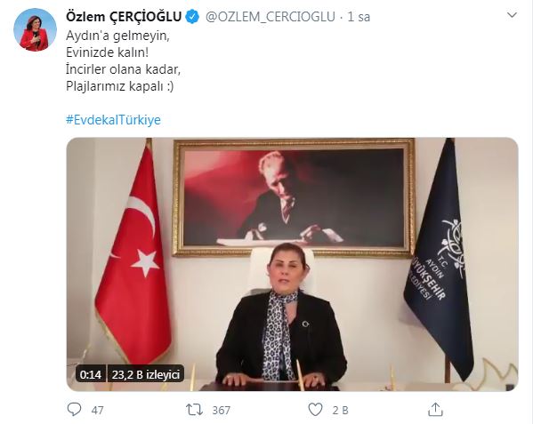 Özlem Çerçioğlu: İncirler olana kadar Aydın&#039;a gelmeyin