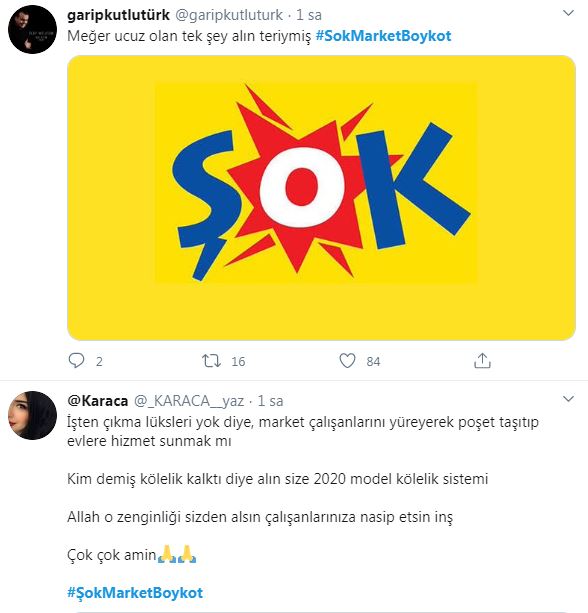Şok Market’e boykot çağrısı!