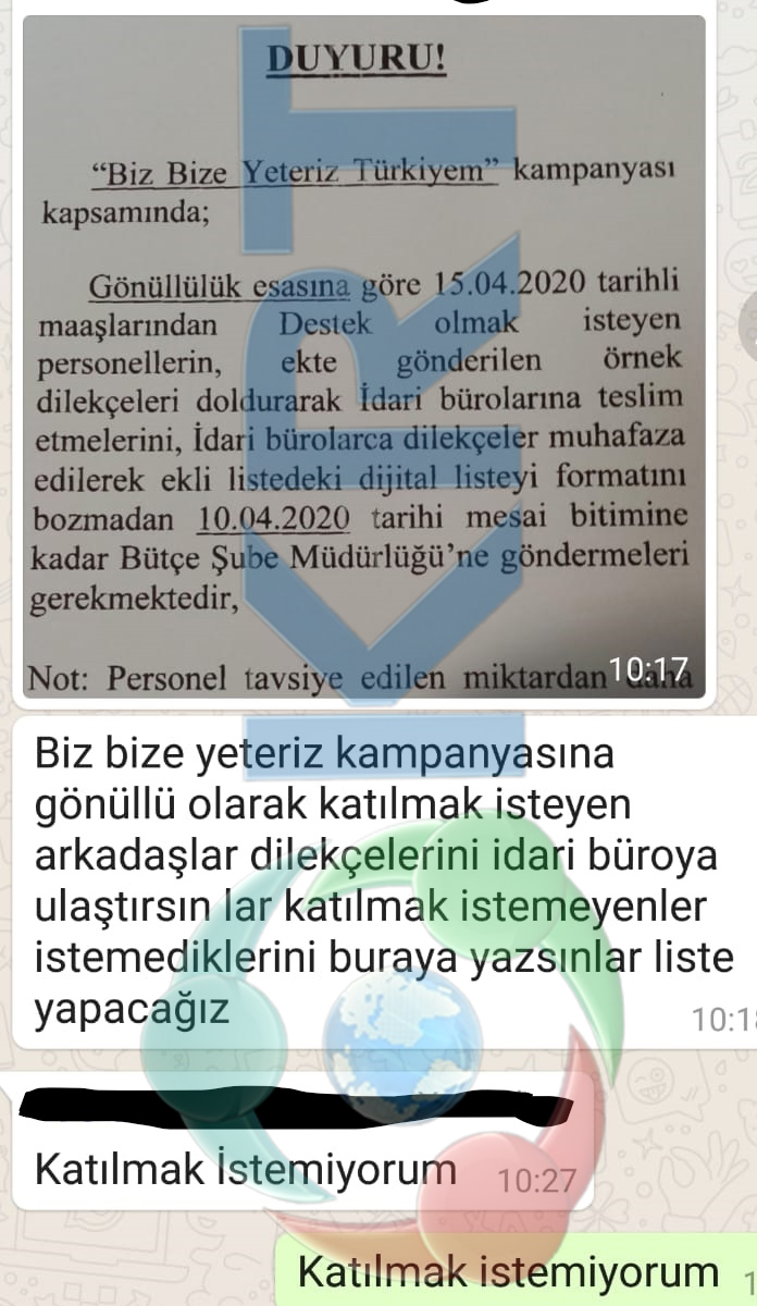 Emniyet&#039;te bağış yapmayanlar isyan ediyor