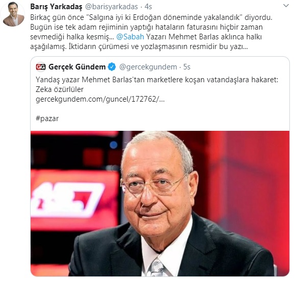 Yarkadaş&#039;tan Yeni Şafak&#039;a Sözcü ve Korkusuz tepkisi!
