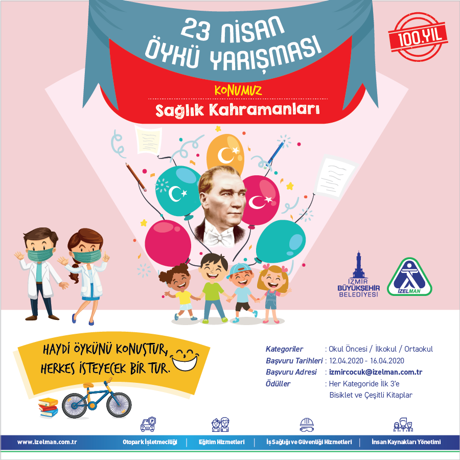 İzmir&#039;de çocuklar sağlık çalışanları için öykü yazacak