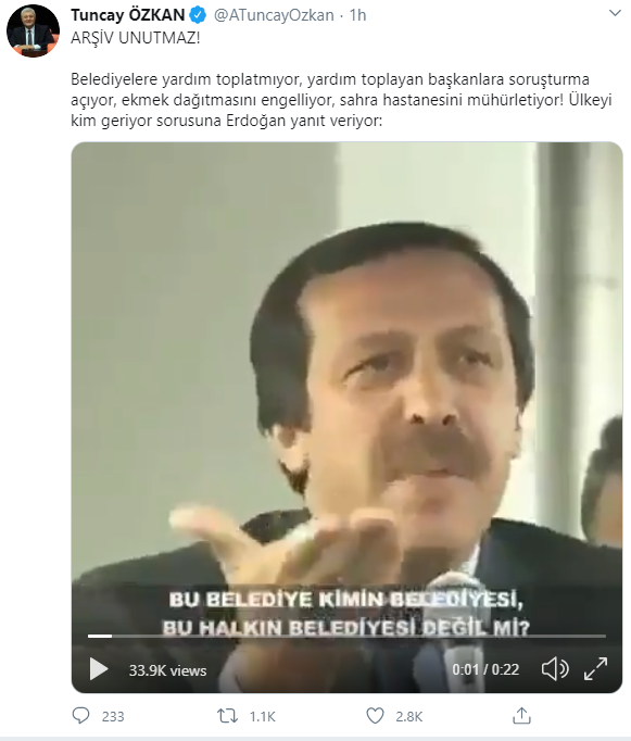 Tuncay Özkan: Gel bu hatadan dön Sayın Erdoğan!