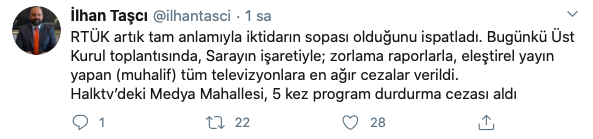 Halk TV&#039;ye RTÜK&#039;ten 5 kez yayın durdurma cezası