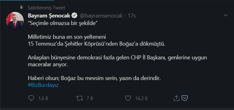 AKP&#039;li isimden CHP&#039;li Canan Kaftancıoğlu&#039;na tehdit