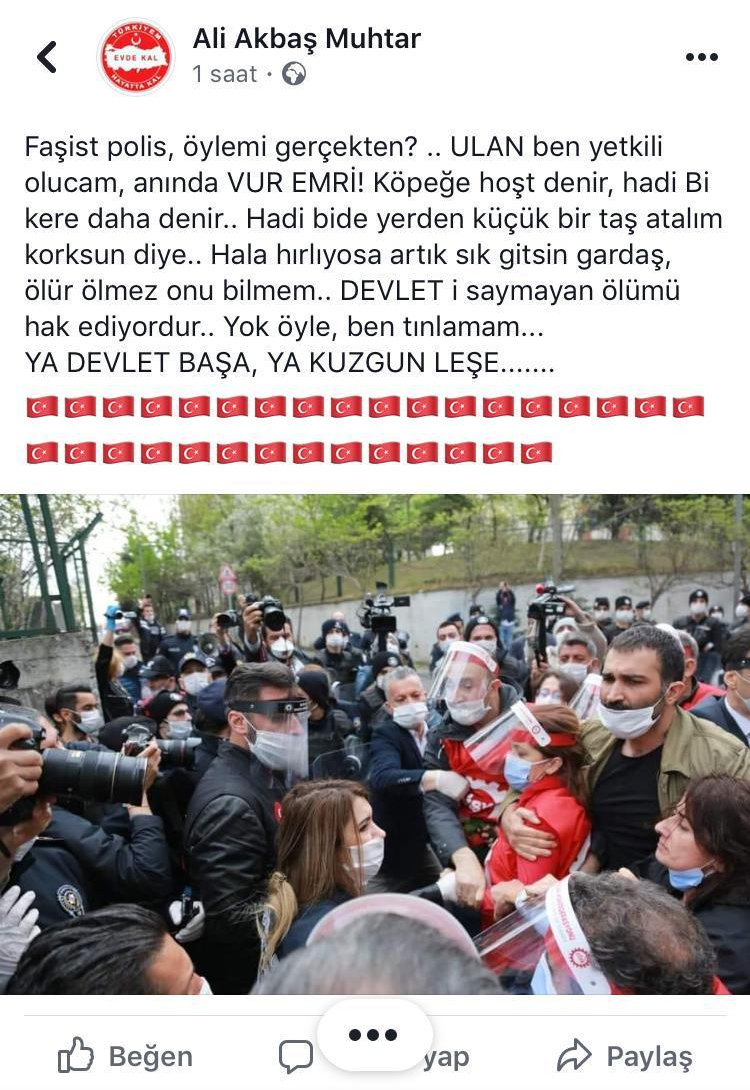 Saray&#039;ın muhtarından skandal paylaşım