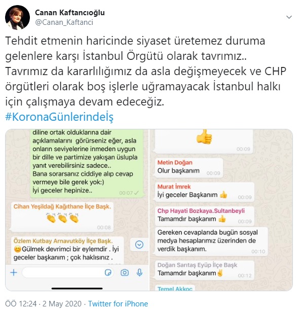 Kaftancıoğlu&#039;ndan &#039;tehdit&#039; talimatı