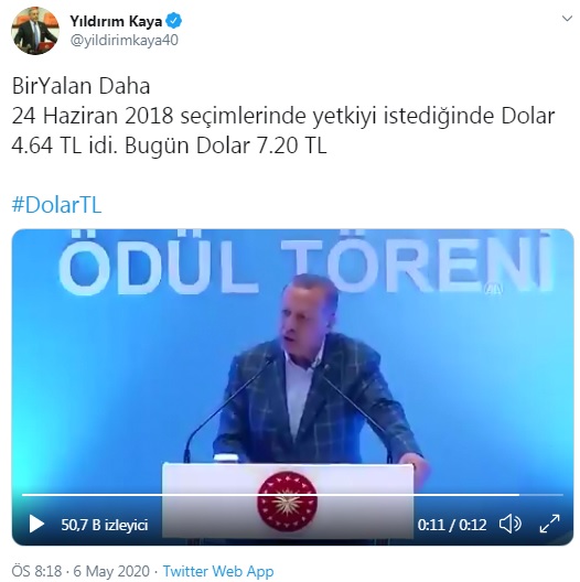 CHP&#039;li Yıldırım Kaya&#039;dan Erdoğan&#039;lı paylaşım