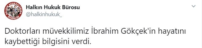 Ölüm orucunu sonlandıran İbrahim Gökçek hastanede hayatını kaybetti