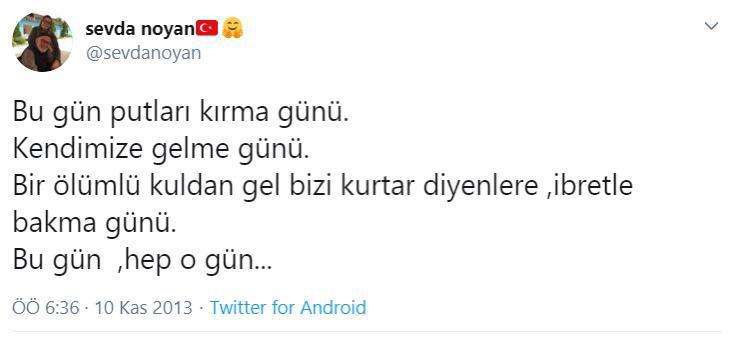 Sevda Noyan&#039;dan, Atatürk&#039;e hakaret