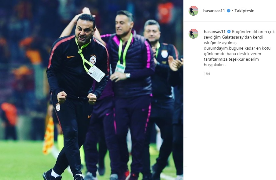 Hasan Şaş, Galatasaray&#039;dan ayrıldı