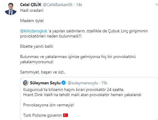 Kılıçdaroğlu&#039;nun avukatından Süleyman Soylu&#039;ya:Hadi oradan!