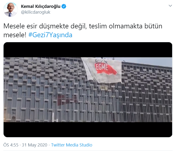 Kılıçdaroğlu&#039;nun sesinden Nazim Hikmet şiirli Gezi videosu