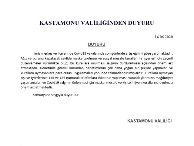 Kastamonu ve Bursa&#039;da koronavirüs vakaları arttı