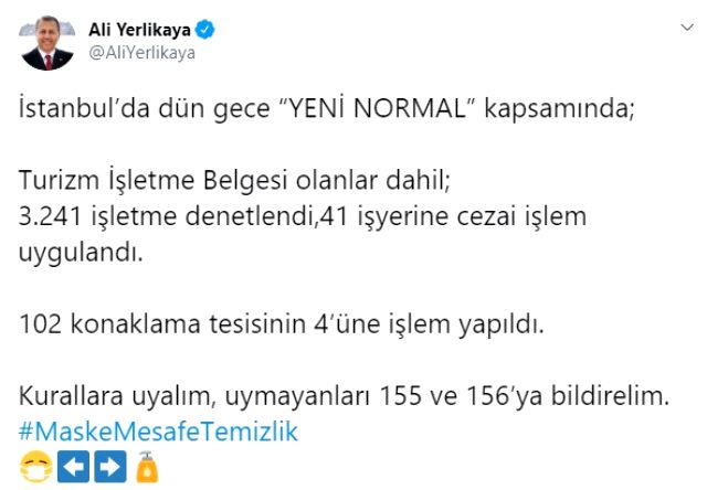 İstanbul&#039;da koronavirüs tedbirlerine uymayan işletmelere ceza yağdı