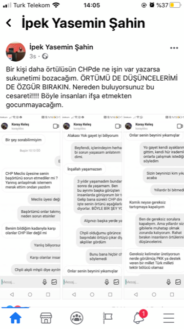 CHP’li kadına baş örtüsü tacizi!