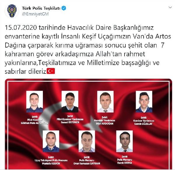 7 baba ocağına ateş düştü: Şehit olan polislerin kimlikleri açıklandı