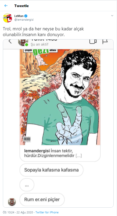 Leman Dergisi&#039;ne kan donduran tehdit!