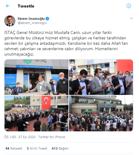 İSTAÇ Genel Müdürü son yolculuğuna uğurlandı