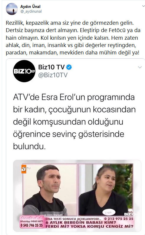 Erdoğan&#039;ın eski metin yazarı ATV&#039;yi topa tuttu