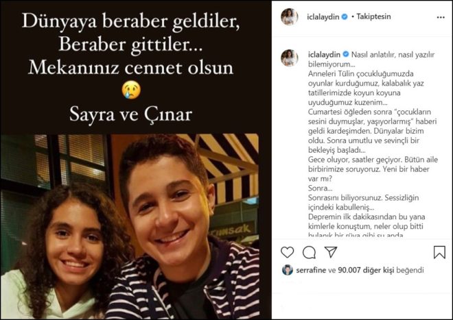Depremde yitirilen ikizler o ünlünün yiğeniymiş...