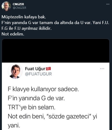 AKP’lilerin klavyedeki F ve G tuşu kavgası