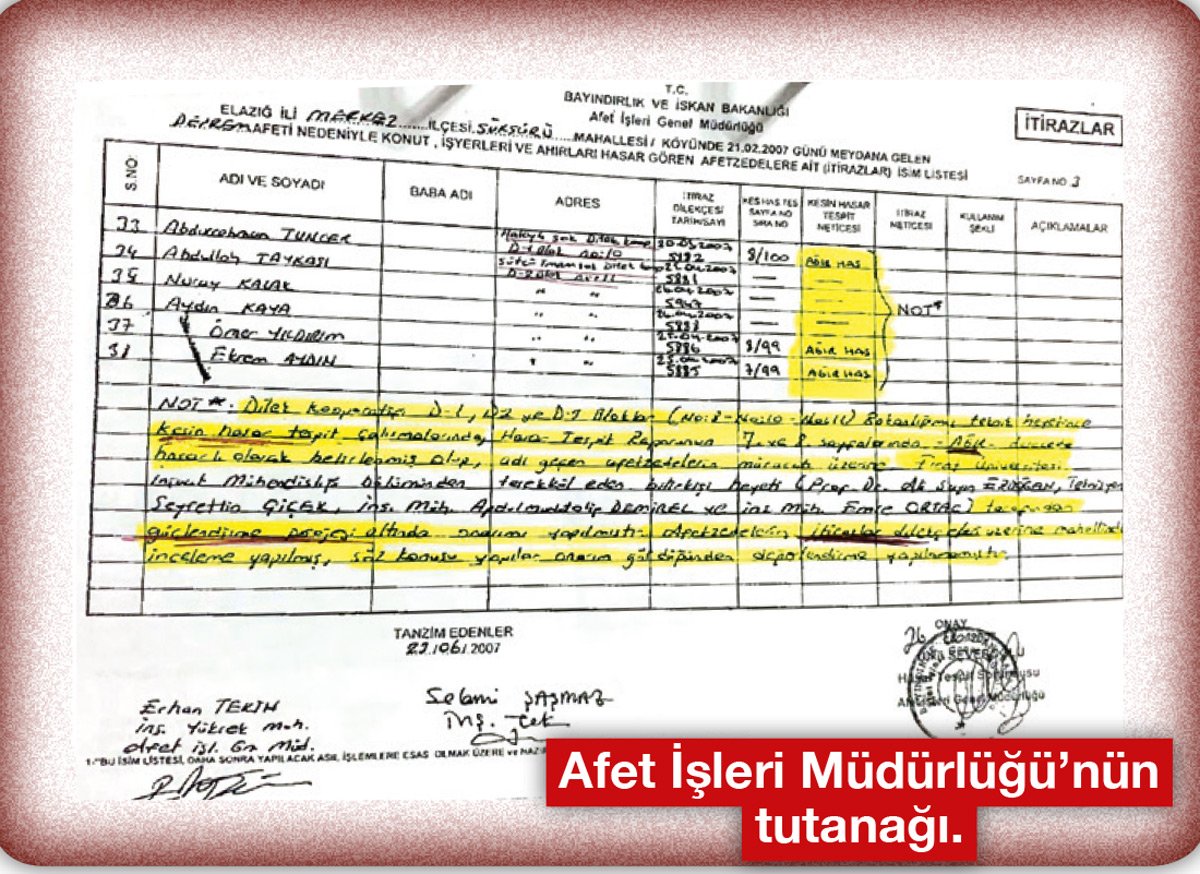 Depremde ağır ihmal