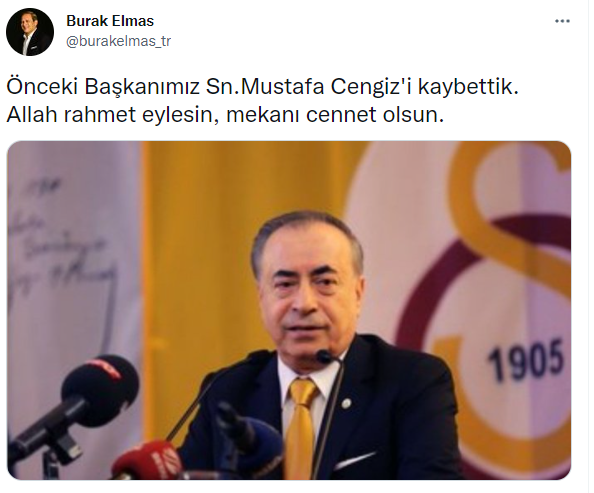 Galatasaray In Eski Baskani Mustafa Cengiz Hayatini Kaybetti