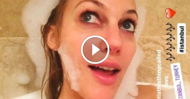 Meryem Uzerli'den yürek hoplatan video!