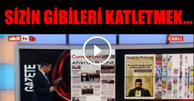 Akit TV sunucusundan canlı yayında skandal sözler